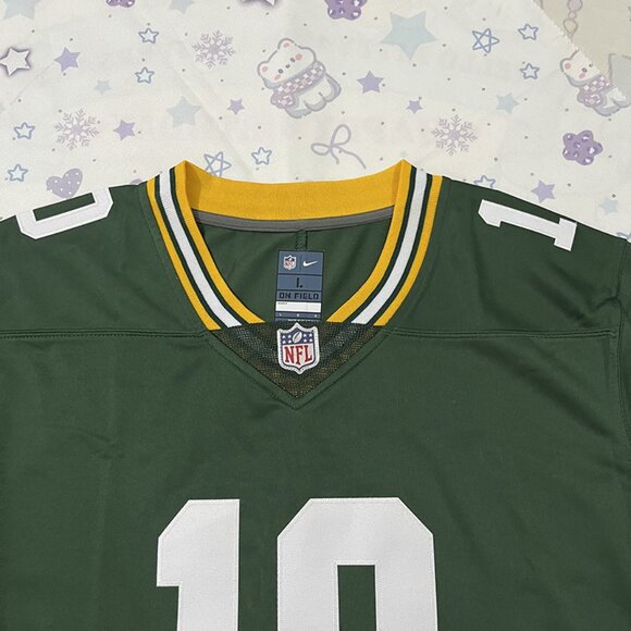 Green Bay Packers (NFL) #10 Jordan Love's Away Jersey - Picture 2 of 6